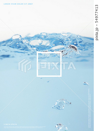 水 水滴 泡 54977413