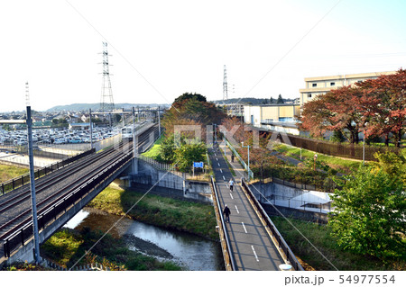 空堀川と西武多摩湖線 54977554