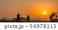 日の出 朝 葦 54978115