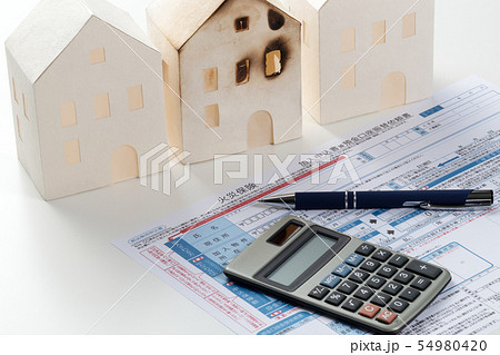 火災保険　住宅　火事　イメージ 54980420