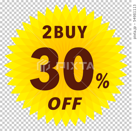 2BUY 30%OFF ラベル 2BUY 30%OFF ラベル 54981113
