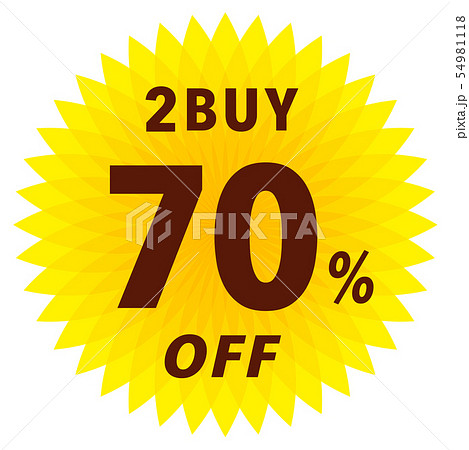 2BUY 70%OFF ラベル 54981118