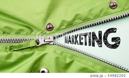 Marketing concept. Half opened zipper Marketing concept. Half opened zipper 54982202