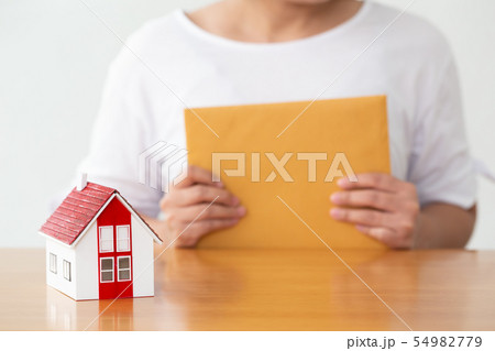 Woman holding sign agreement contract, Insurance Woman holding sign agreement contract, Insurance 54982779
