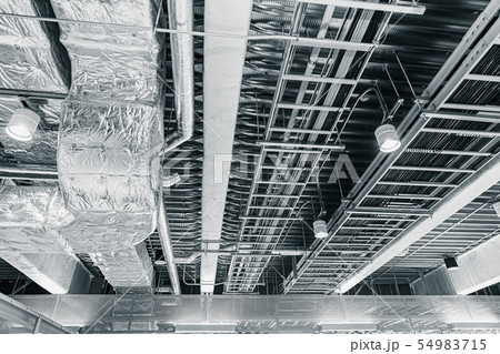 ceiling air pipe air ventilation and manged data 54983715