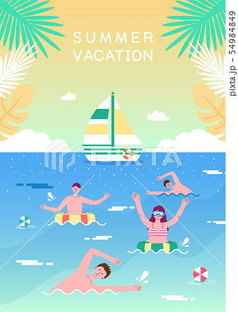 夏 旅行 海 54984849
