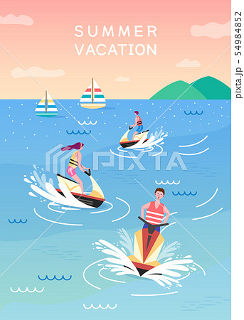 夏 旅行 ジェットスキー 54984852