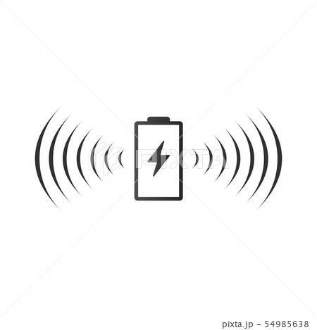 Wireless battery charging icon. Can be used on web Wireless battery charging icon. Can be used on web 54985638
