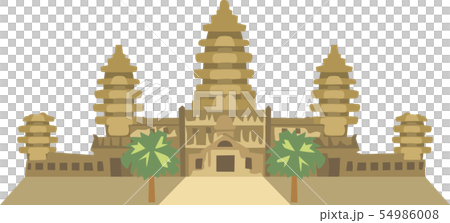 アンコールワットのイラスト素材