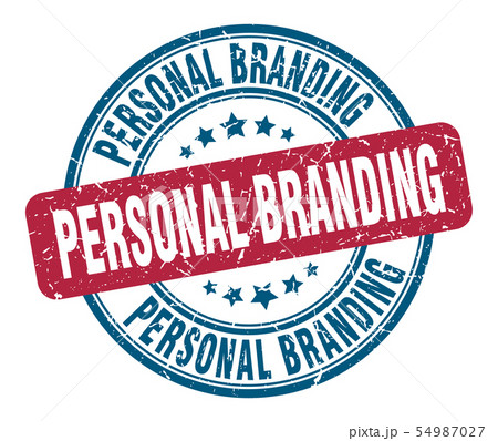 personal branding stamp. personal branding round 54987027