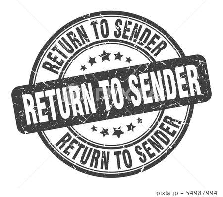 return to sender stamp. return to sender round 54987994