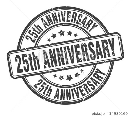 25th anniversary stamp. 25th anniversary round 25th anniversary stamp. 25th anniversary round 54989160