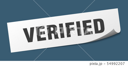 verified sticker. verified square isolated sign. verified sticker. verified square isolated sign. 54992207