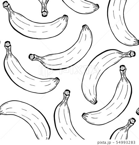 Banana line seamless pattern 54993283