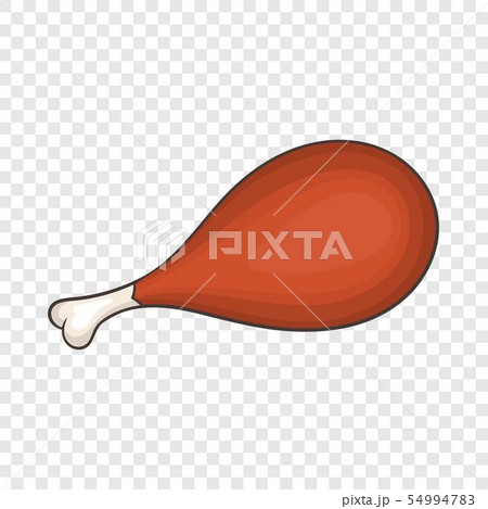Grilled chicken leg on bone icon, cartoon style Grilled chicken leg on bone icon, cartoon style 54994783