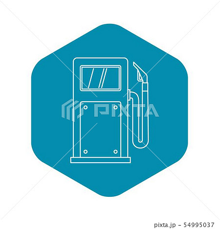 Gas station icon, outline style 54995037