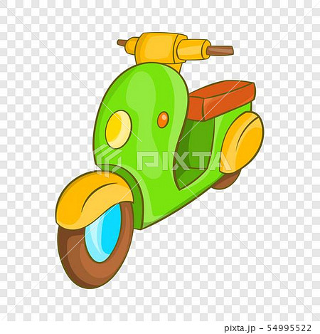 Scooter motorbike icon, cartoon style 54995522