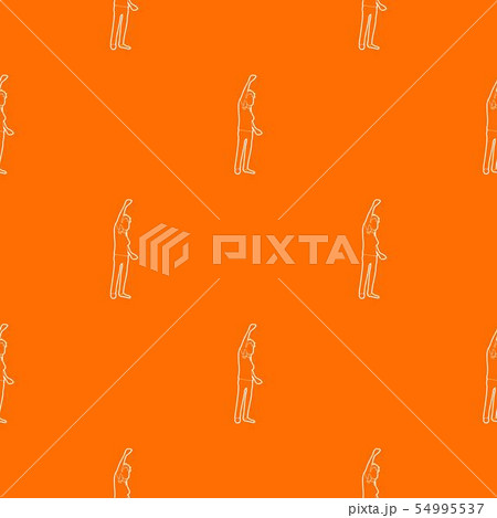 Woman protest on the street pattern vector orange 54995537