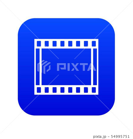 Film with frames movie icon digital blue 54995751