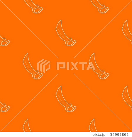 Sword pattern vector orange 54995862