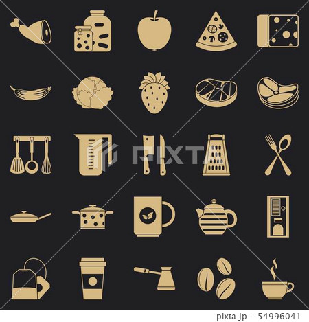 Culinary icons set, simple style Culinary icons set, simple style 54996041