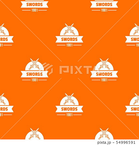 Sword pattern vector orange 54996591