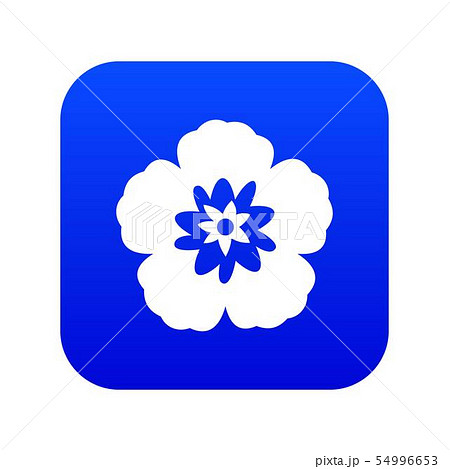 Rose of Sharon, korean flower icon digital blue Rose of Sharon, korean flower icon digital blue 54996653