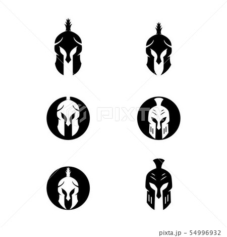 Spartan helmet logo template 54996932