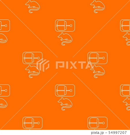 Mousetrap pattern vector orange 54997207