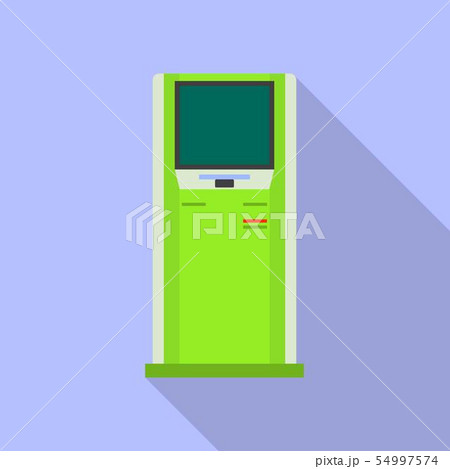 Modern info kiosk icon, flat style 54997574