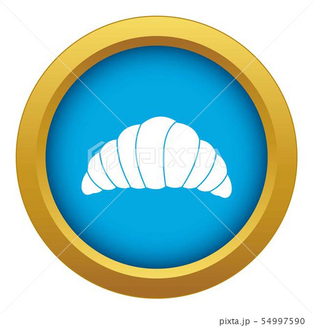 Croissant icon blue vector isolated Croissant icon blue vector isolated 54997590