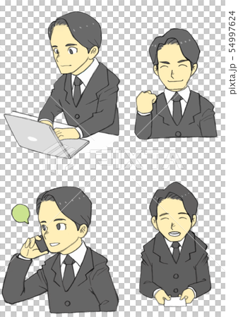 四種類型的商人插圖 四種類型的商人插圖 54997624