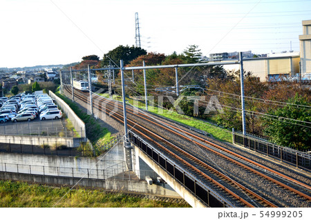 西武多摩湖線通過 美住陸橋付近 西武多摩湖線通過 美住陸橋付近 54999205
