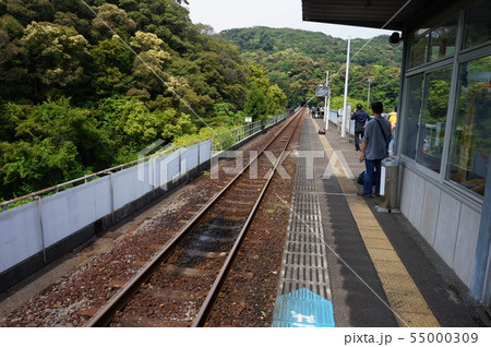 DMV乗り入れ改修前の旧甲浦駅のホーム　高知県安芸郡東洋町 55000309