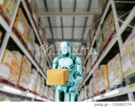 Intelligent robot technology holds box works 55000774