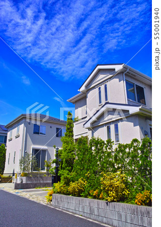 新緑の新興住宅街 新緑の新興住宅街 55001940