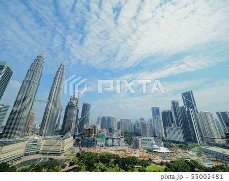 クアラルンプール眺望 ペトロナス・ツインタワー Twin Tower, Kuala Lumpur 55002481