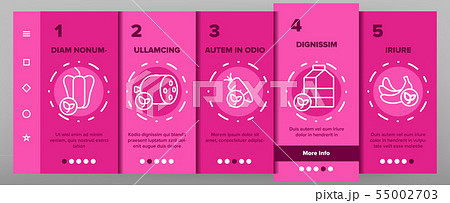 Organic Foods Vector Onboarding 55002703