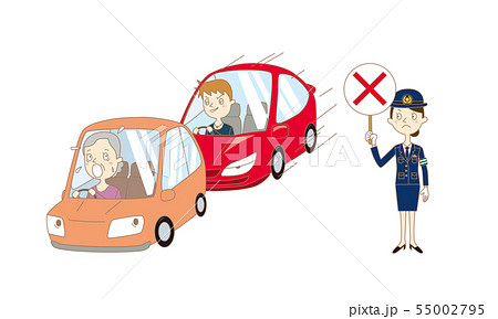 煽り運転 イラスト 煽り運転 イラスト 55002795