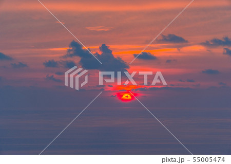 scenery sunset above Patong ocean scenery sunset above Patong ocean 55005474