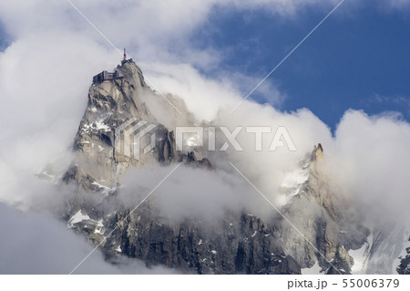 Aiguille du Midi among the clouds 55006379