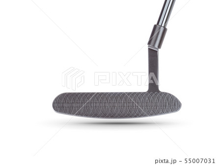 Textured Face of Golf Club Putter Isolated  55007031