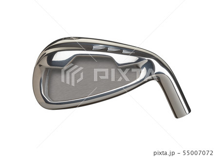 Blank Golf Club Iron Head Back Isolated on White Blank Golf Club Iron Head Back Isolated on White 55007072
