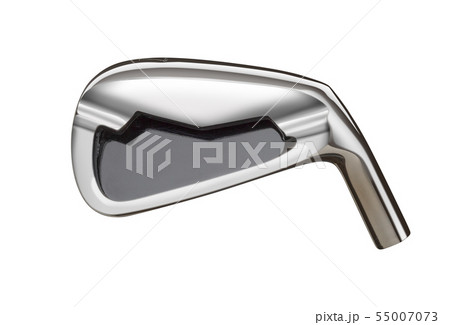 Blank Golf Club Iron Head Back Isolated on White Blank Golf Club Iron Head Back Isolated on White 55007073