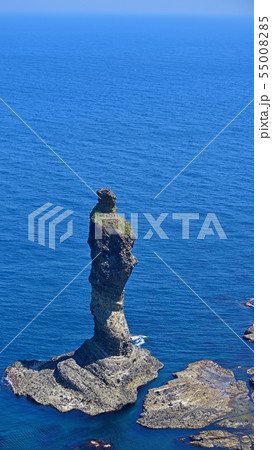 遊歩道から見た女郎子岩の絶景＠積丹岬、北海道 55008285