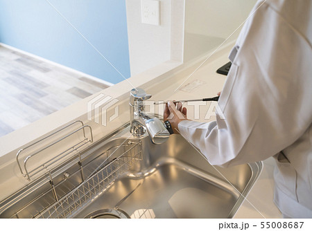 キッチン　水栓の点検　修理 55008687