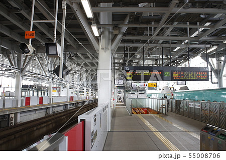 新青森駅に停車中の東北新幹線E5系 新青森駅に停車中の東北新幹線E5系 55008706