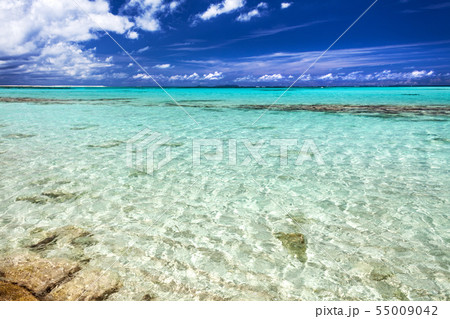 沖縄県・久米島 夏のハテの浜の風景 2 55009042