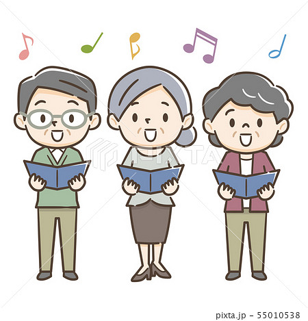 コーラス 合唱のイラスト素材