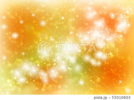 オレンジキラキラ背景のイラスト素材